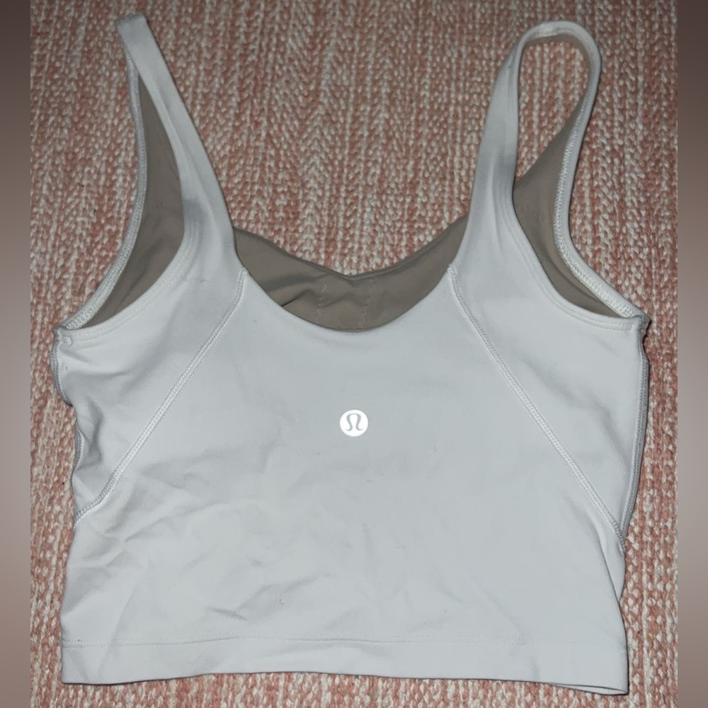 white lululemon align tank size 2